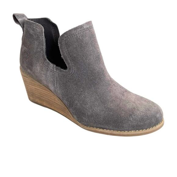 TOMS Kallie Wedge Bootie in Gray Women's Size 7.5 - Picture 2 of 11